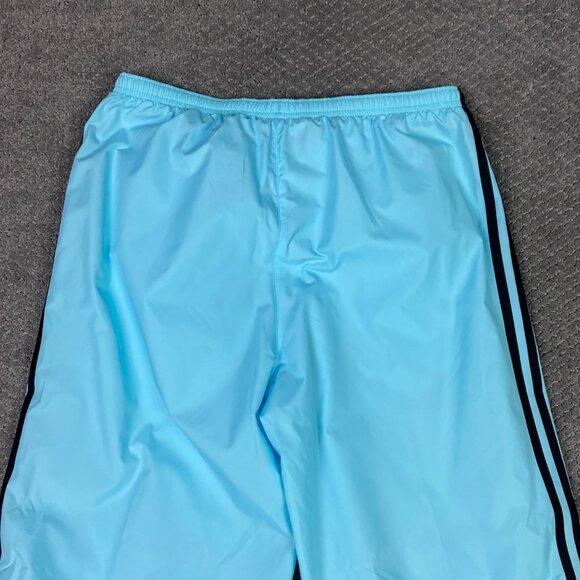NWOT Vintage Y2K Adidas Windbreaker Track Pants Women's Large Semi Blue Burst - Picture 7 of 16